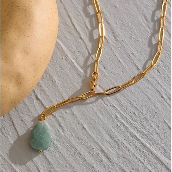 #30 New Agate Gemstone Adjustable Necklace - Picture 6 of 9